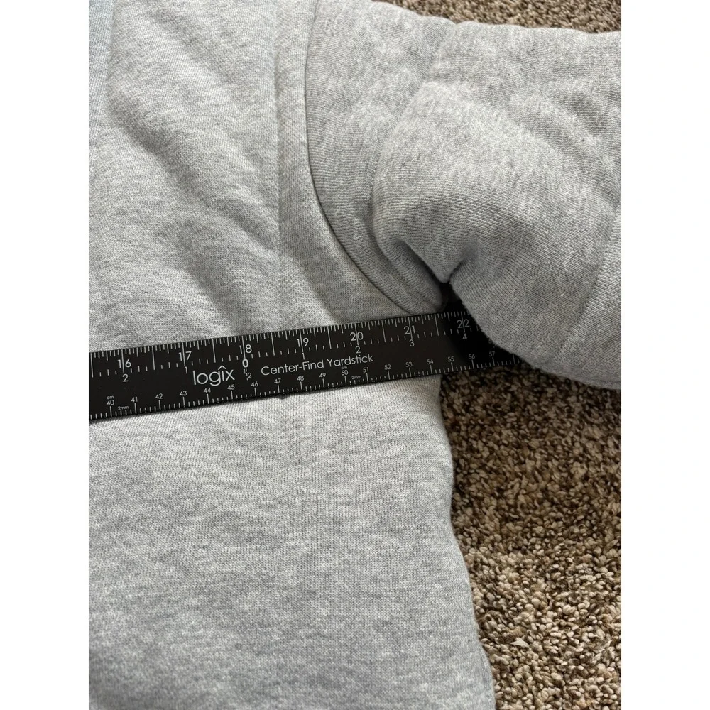 Madewell Quilted Shaw Puffer Coat Women S Gray Button Jacket Front Pockets